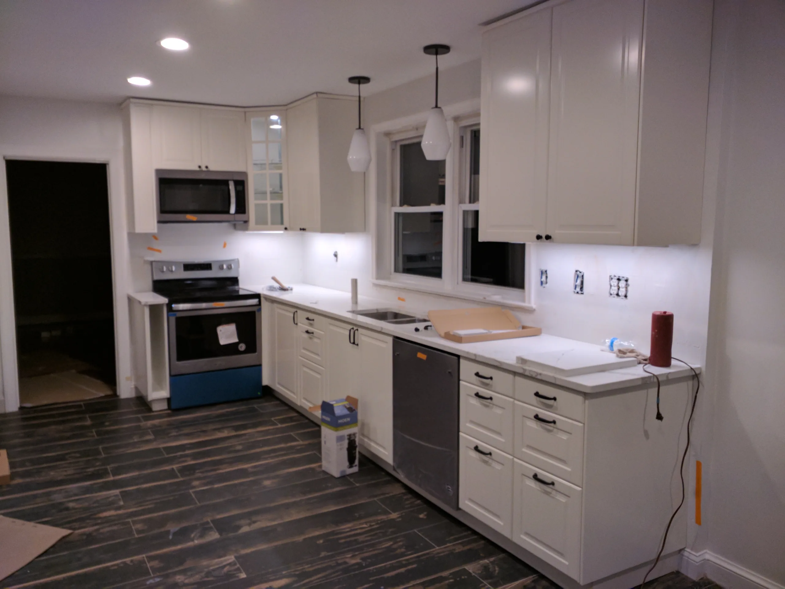 IKEA kitchen installer District Handyman - White IKEA kitchen in Northwest Washington DC
