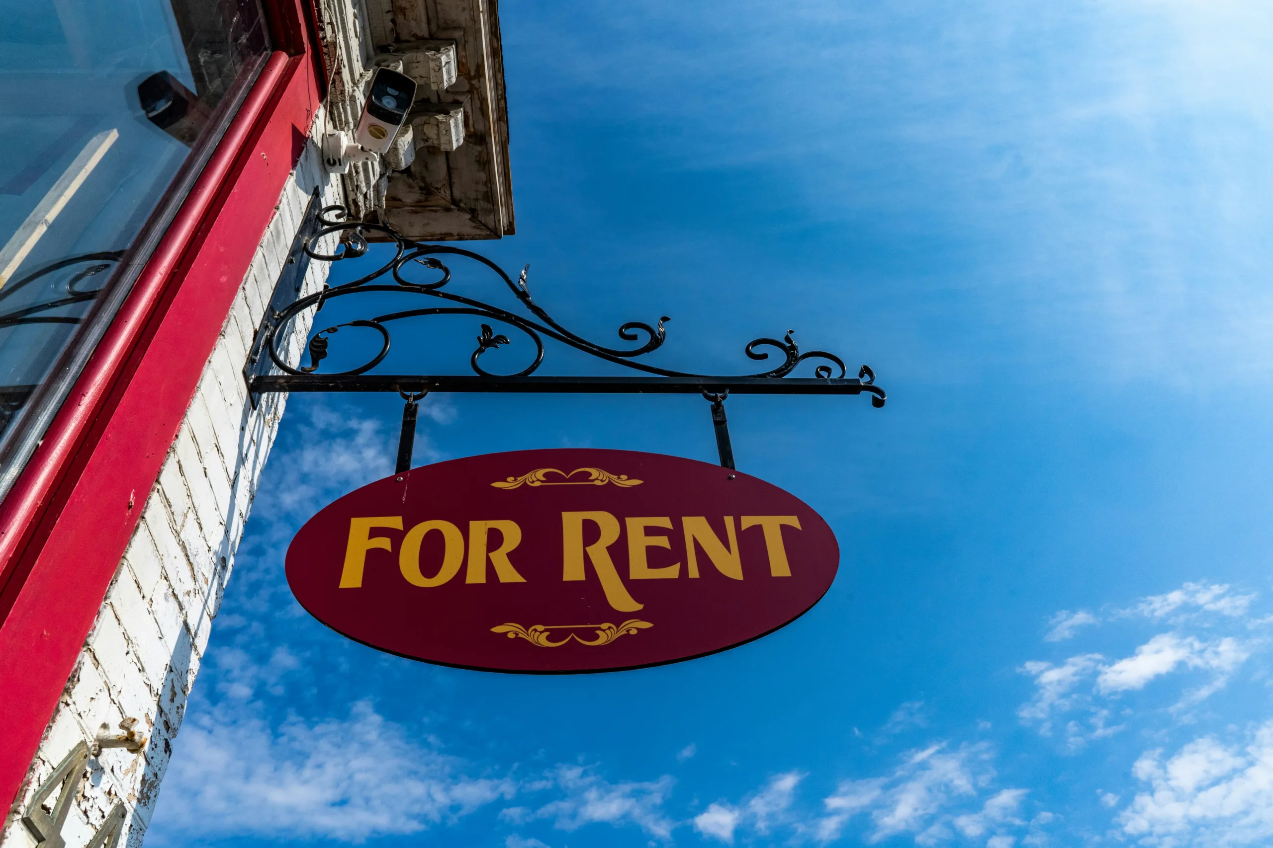 rental sign on building washington dc